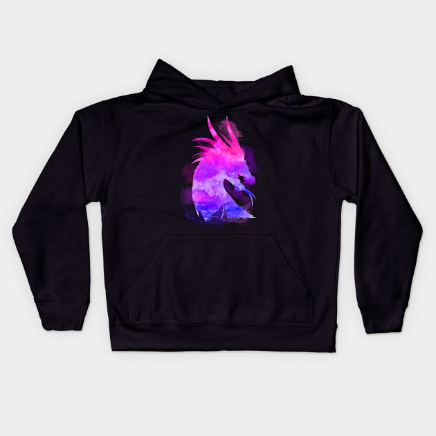 Dragon Watercolor Spirit Kids Hoodie by serre7@hotmail.fr